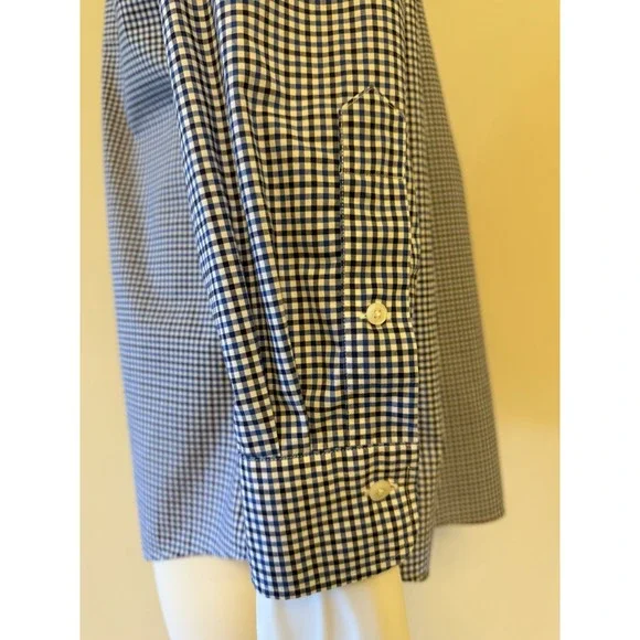 Lauren Ralph Lauren Slim Fit Non-Iron Blue Check Dress Shirt 18 34/35 - Picture 5 of 12